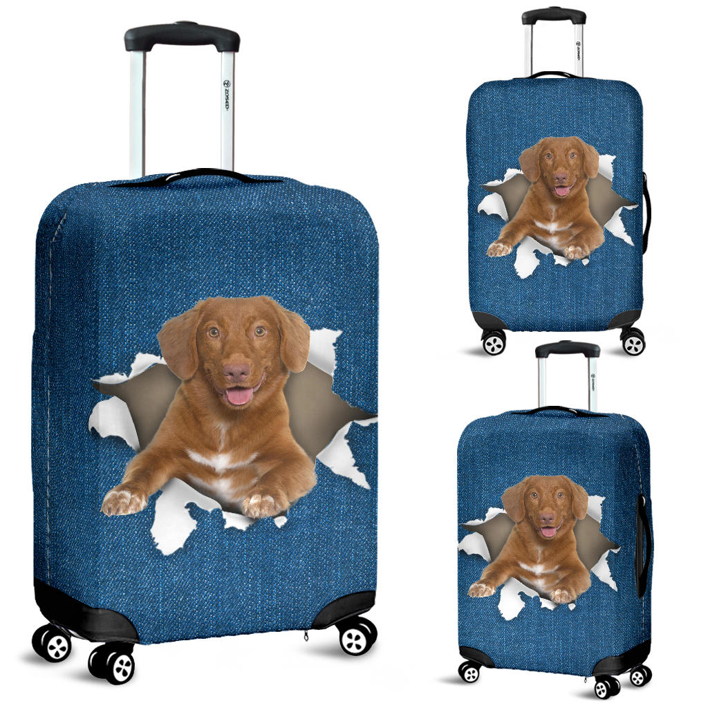 Nova Scotia Duck Tolling Retriever-Torn Paper Luggage Covers