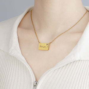 Custom Precious Memory Photo Stamp Necklace