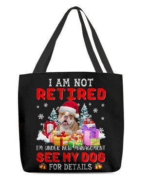 Old English Bulldog-New Management Cloth Tote Bag