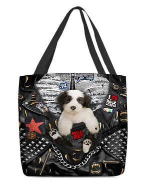 Old English Sheepdog-Rock Dog-Cloth Tote Bag