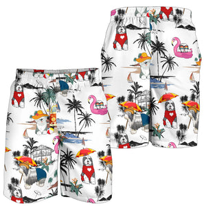 Old English Sheepdog-Summer Beach Mens Shorts