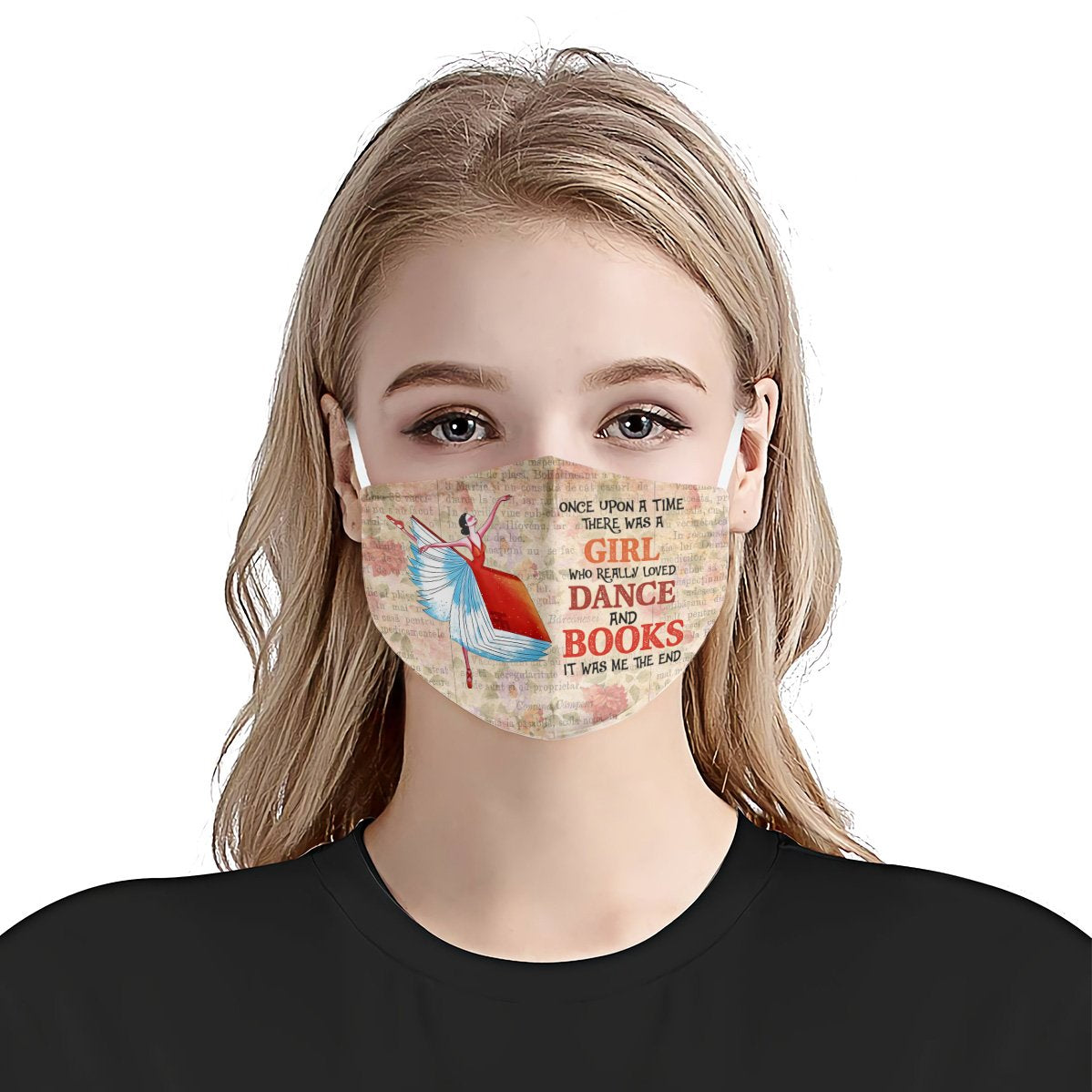 Once Upon A Time Dance And Books EZ07 1208 Face Mask
