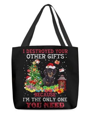 Only One-BLACK Dachshund 1-Cloth Tote Bag