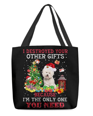 Only One-CREAM Bichon Frise-Cloth Tote Bag