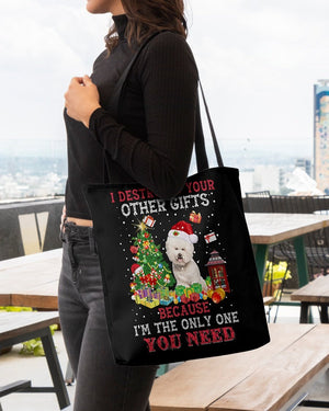 Only One-CREAM Bichon Frise-Cloth Tote Bag