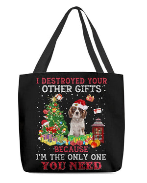 Only One-Cavalier King Charles Spaniel 2-Cloth Tote Bag