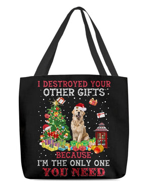 Only One-Golden Retriever 2-Cloth Tote Bag