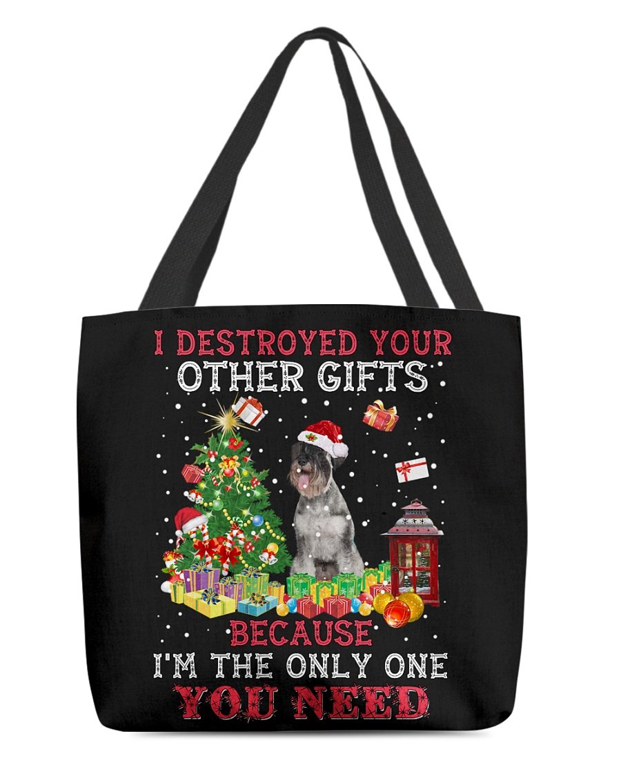 Only One-Standard Schnauzer-Cloth Tote Bag