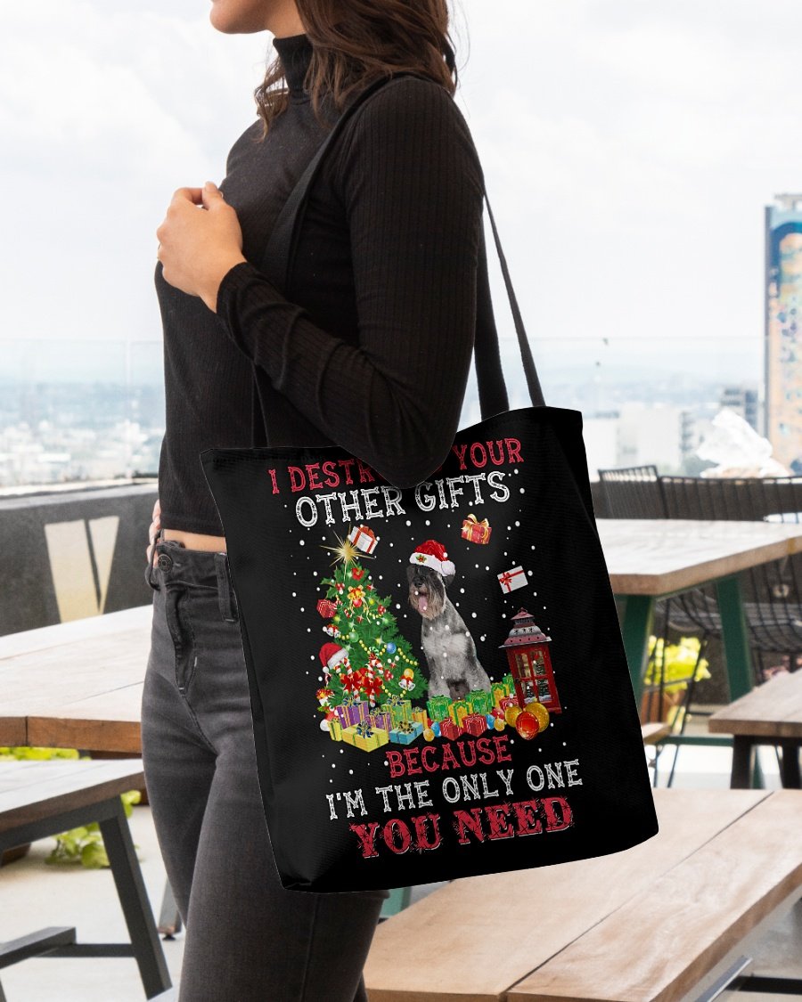 Only One-Standard Schnauzer-Cloth Tote Bag