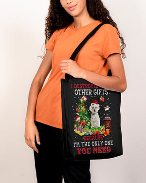 Only One-WHITE Maltese-Cloth Tote Bag