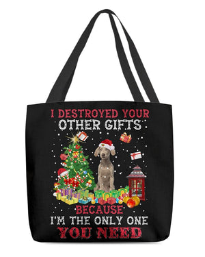 Only One-Weimaraner 2-Cloth Tote Bag