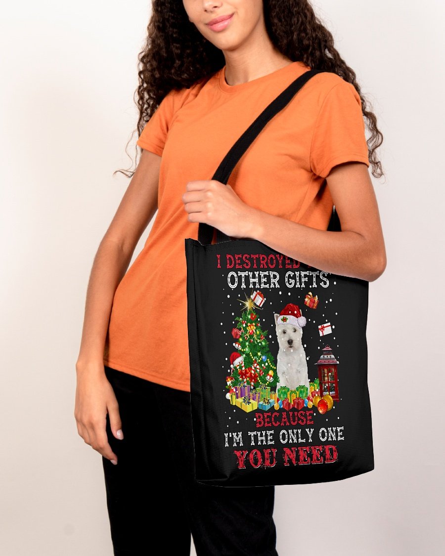 Only One-West Highland White Terrier-Cloth Tote Bag