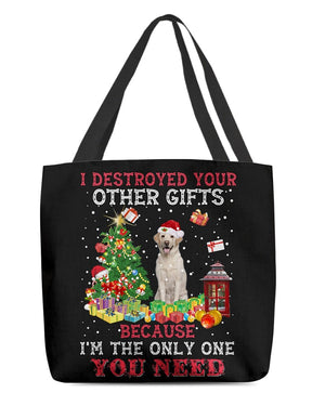 Only One-YELLOW Labrador-Cloth Tote Bag