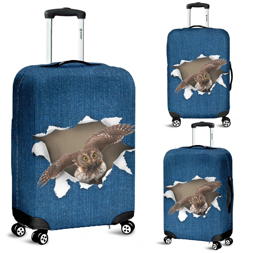 Owl-Torn Paper Luggage Covers