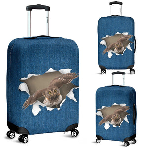 Owl-Torn Paper Luggage Covers