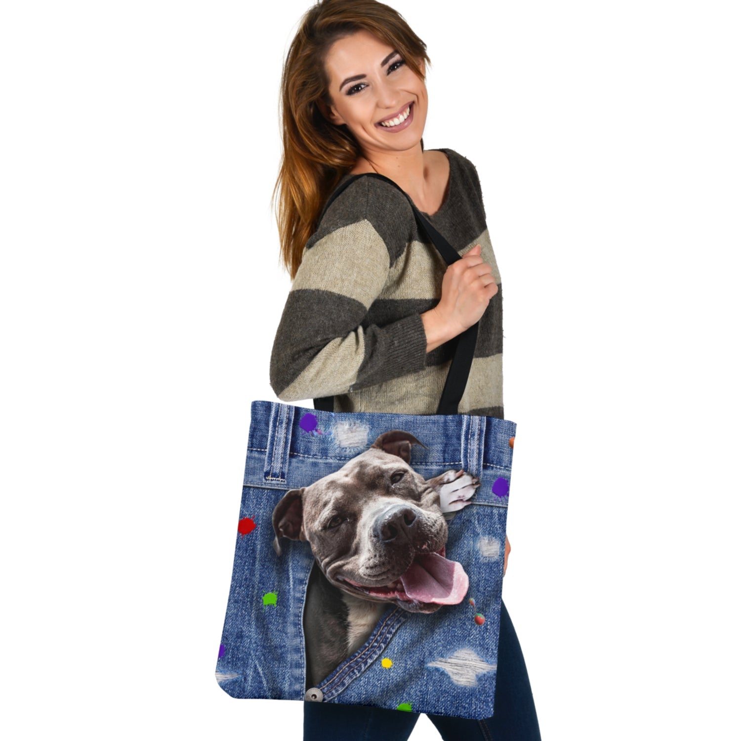 PITBULL-The Rainbow-Cloth Tote Bag