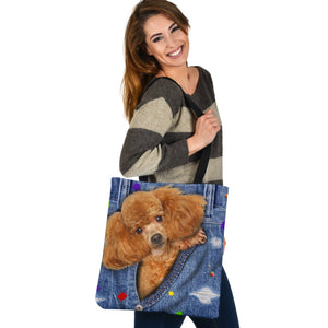 POODLE-The Rainbow-Cloth Tote Bag