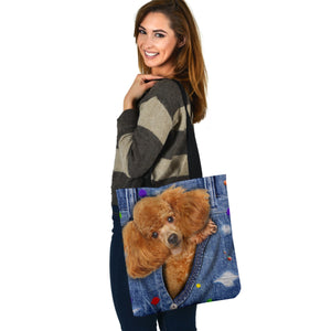 POODLE-The Rainbow-Cloth Tote Bag