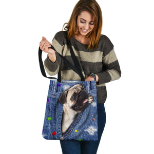 PUG-The Rainbow-Cloth Tote Bag