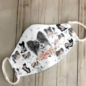 Papillon Floral Vintage EZ07 2606 Face Mask