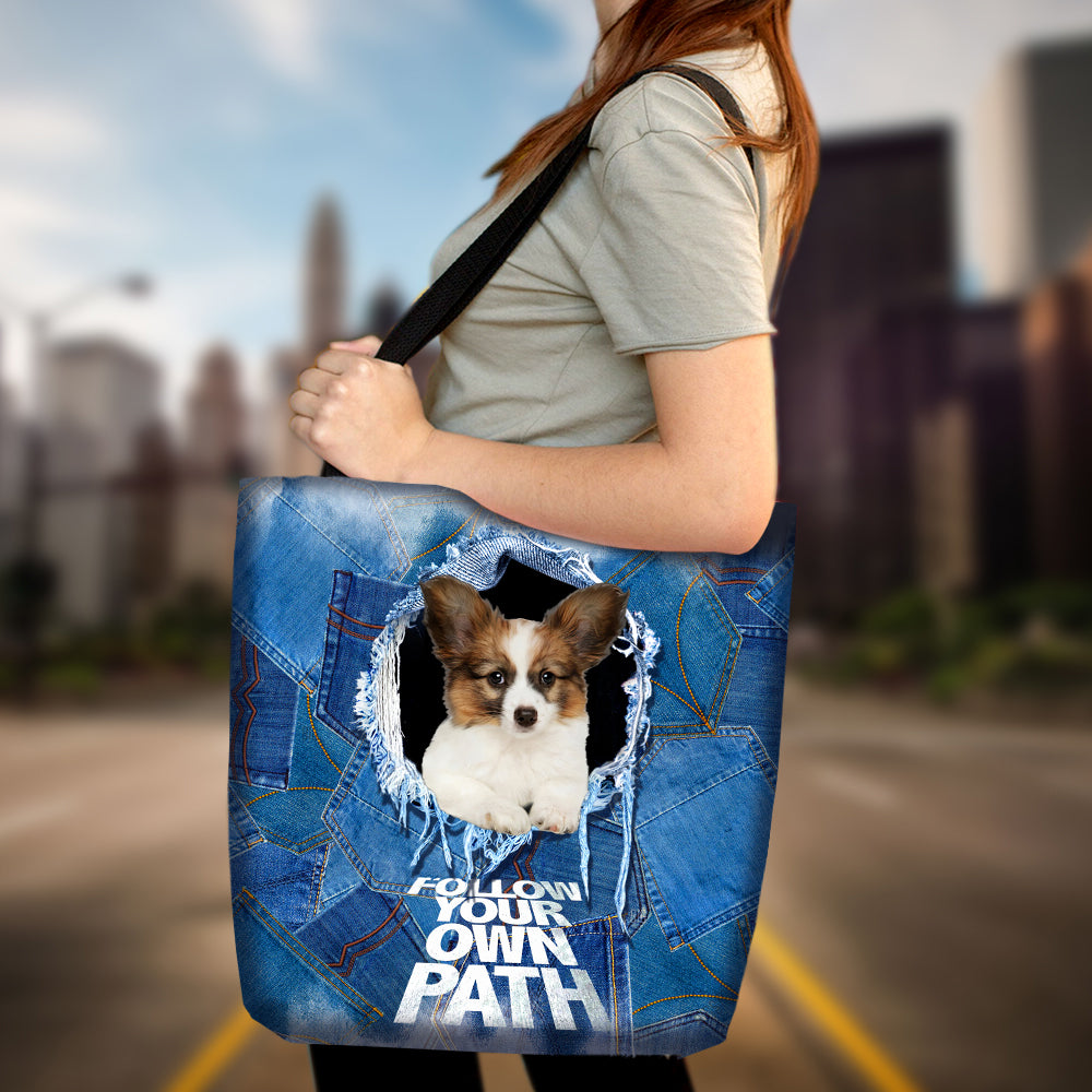 Papillon -Follow Your Own Path-Cloth Tote Bag