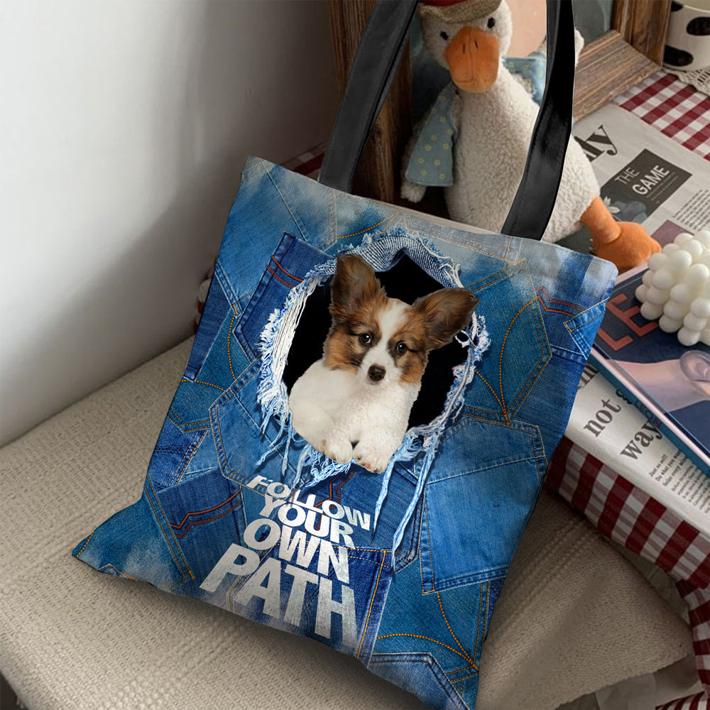 Papillon -Follow Your Own Path-Cloth Tote Bag