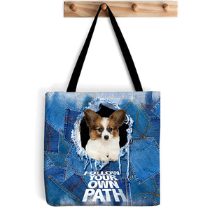 Papillon -Follow Your Own Path-Cloth Tote Bag