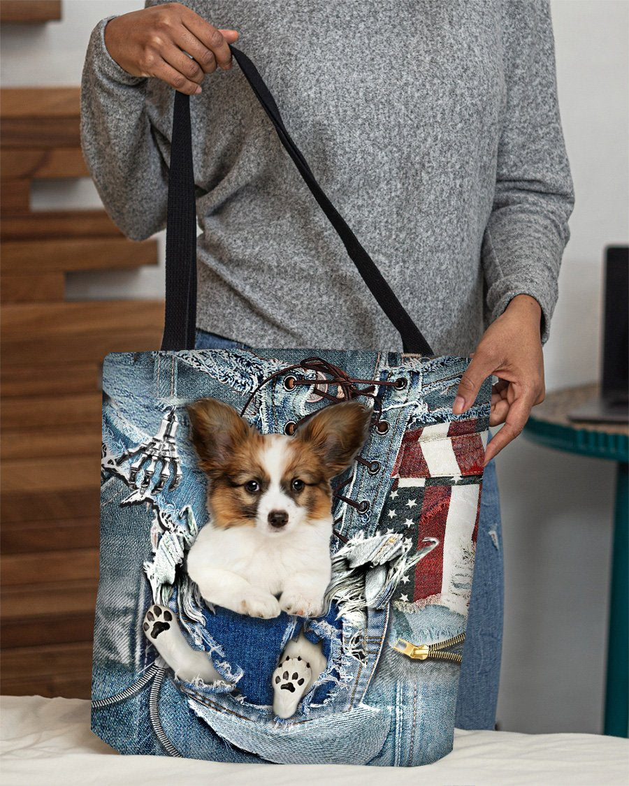 Papillon-Ripped Jeans-Cloth Tote Bag