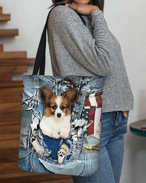 Papillon-Ripped Jeans-Cloth Tote Bag