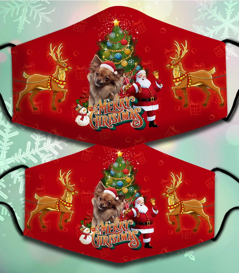 Papillon-Santa Claus&Dog-Veil