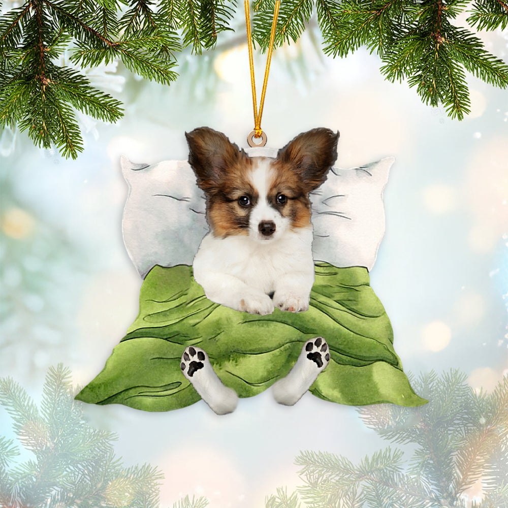 Papillon-Sleep time Two Sides Ornament