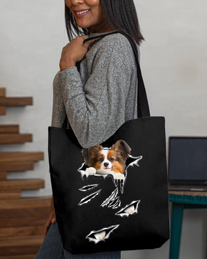 Cracks-Papillon-Cloth Tote Bag