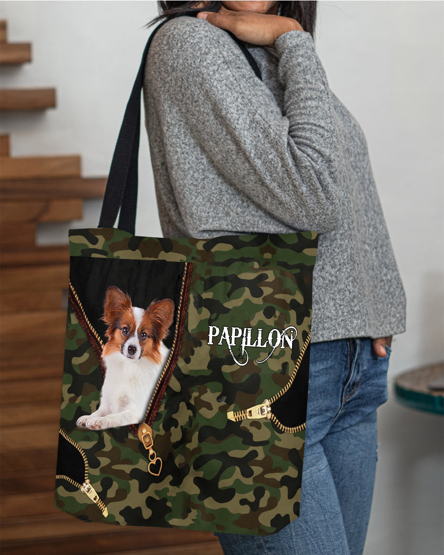 Papillon Camo Cloth Tote Bag