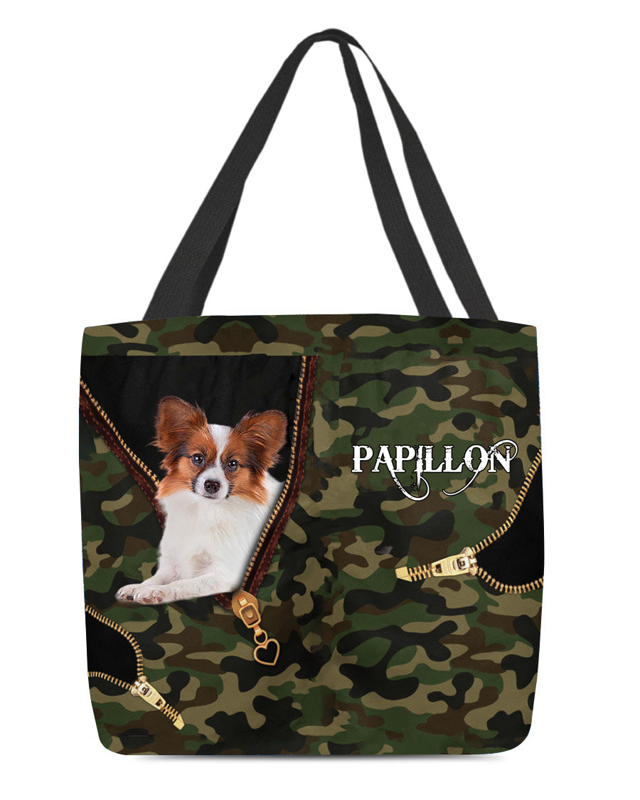 Papillon Camo Cloth Tote Bag