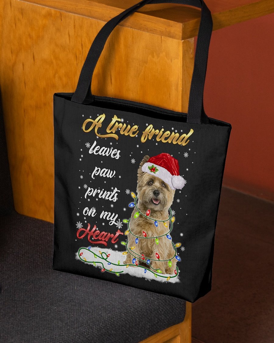 Paw Prints-Cairn Terrier 1-Cloth Tote Bag
