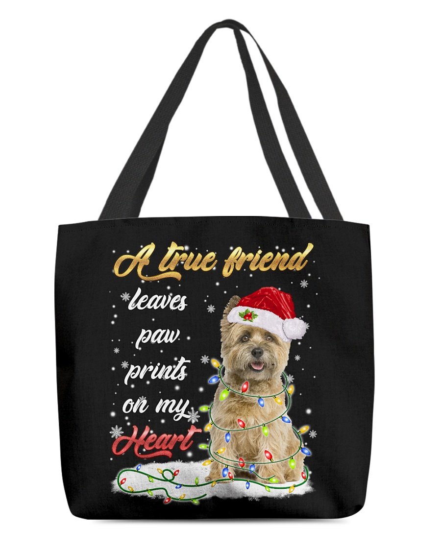 Paw Prints-Cairn Terrier 1-Cloth Tote Bag