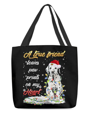 Paw Prints-Dalmatian-Cloth Tote Bag