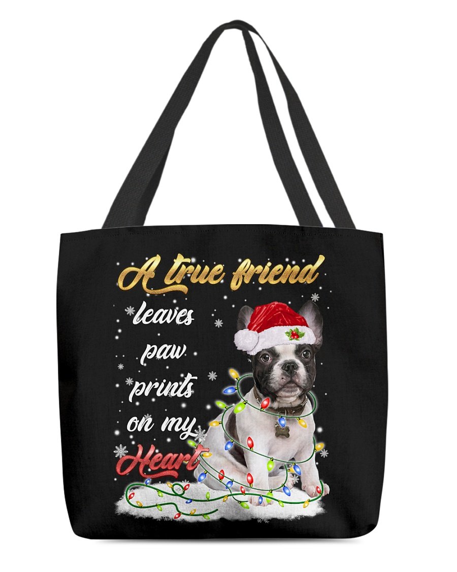 Paw Prints-French Bulldog 2-Cloth Tote Bag