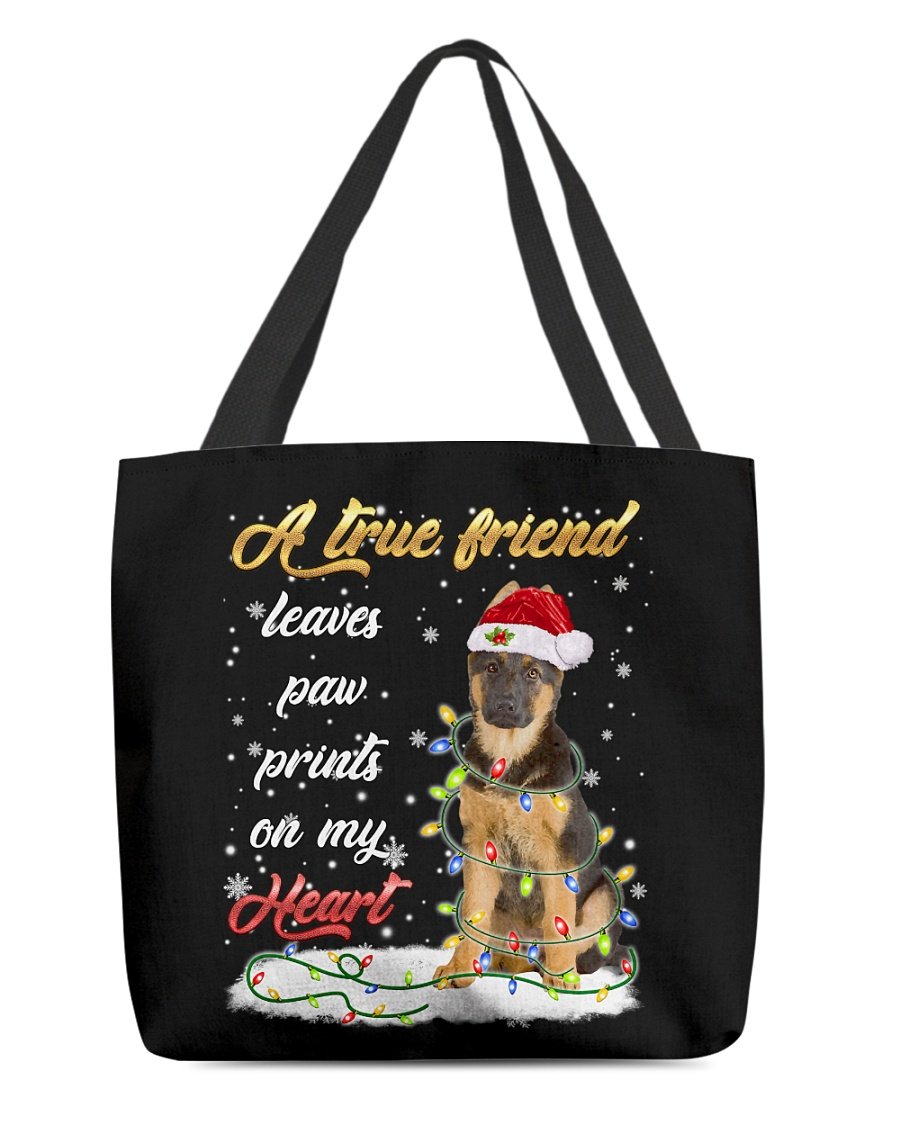 Paw Prints-German Shepherd 1-Cloth Tote Bag