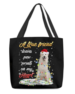 Paw Prints-Great Pyrenees 2-Cloth Tote Bag