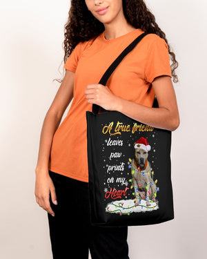 Paw Prints-Pitbull 1-Cloth Tote Bag