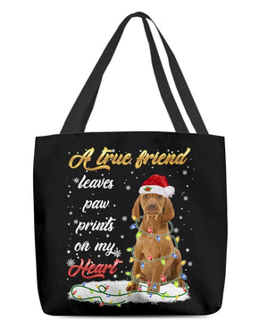 Paw Prints-Vizsla-Cloth Tote Bag