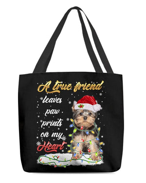 Paw Prints-YorkShire Terrier 3-Cloth Tote Bag