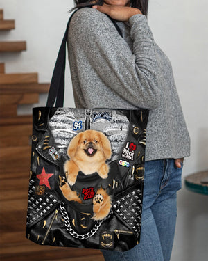 Pekingese-Rock Dog-Cloth Tote Bag