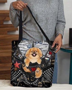 Pekingese-Rock Dog-Cloth Tote Bag