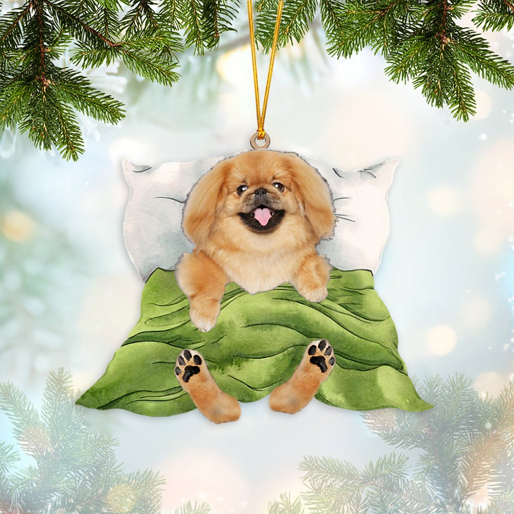 Pekingese-Sleep time Two Sides Ornament