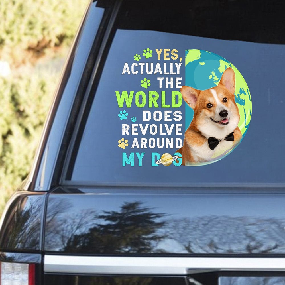 Pembroke Welsh Corgi 2 Revolve Around Decal