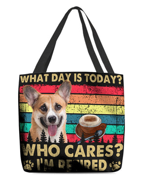 Pembroke Welsh Corgi Who Cares-Cloth Tote Bag