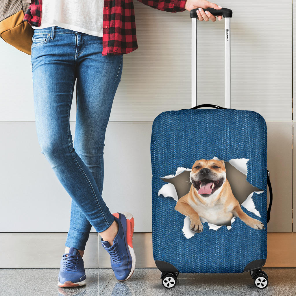 Perro de Presa Mallorquin-Torn Paper Luggage Covers