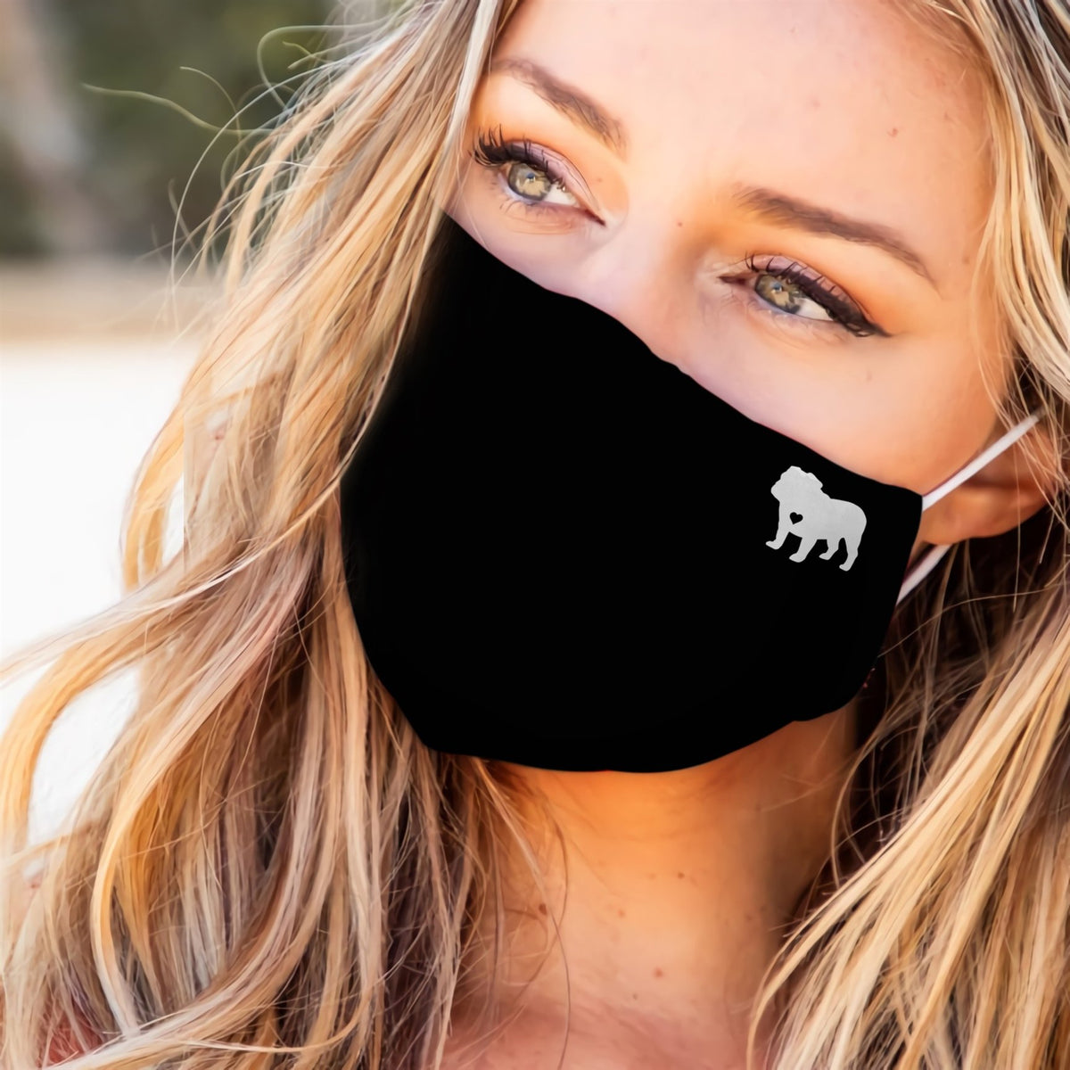 Bulldog Heart EZ07 2707 Face Mask